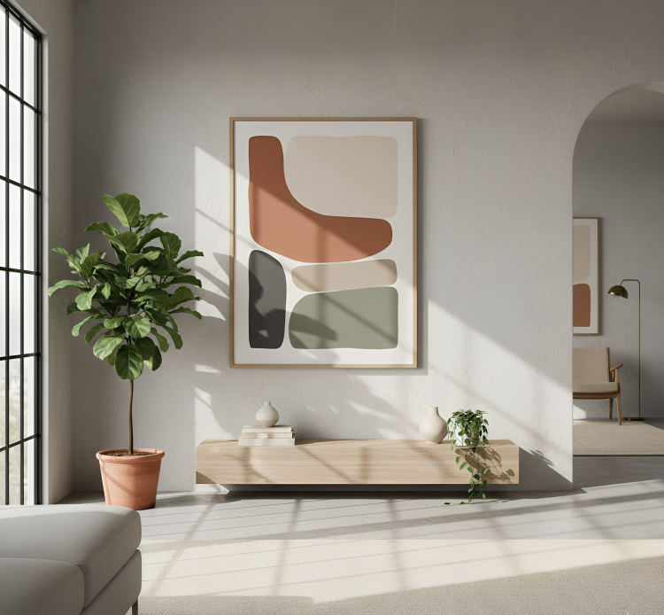 Digital Frame – Boho Minimalist Art | 16×12 inches - Image 2