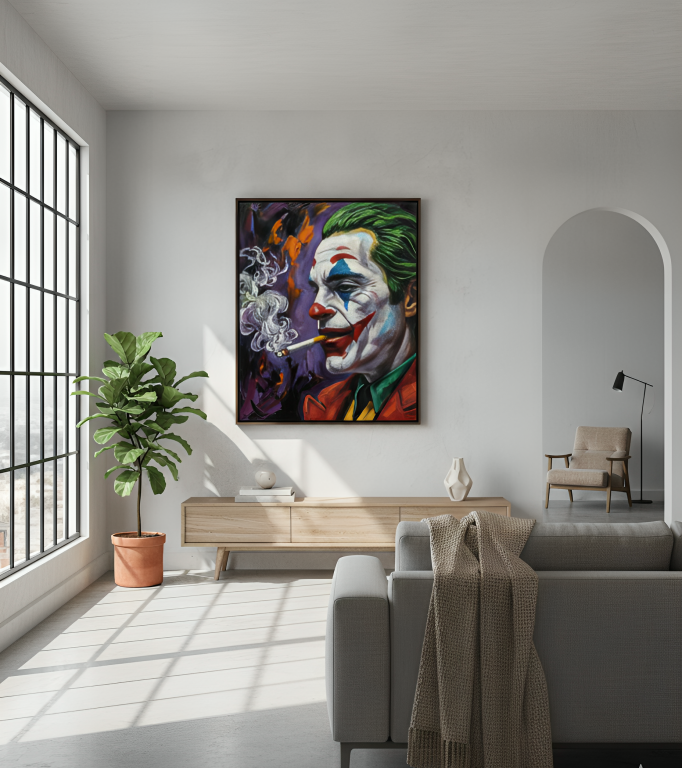 Painting – Joker Profile Impact | 16×12 inches